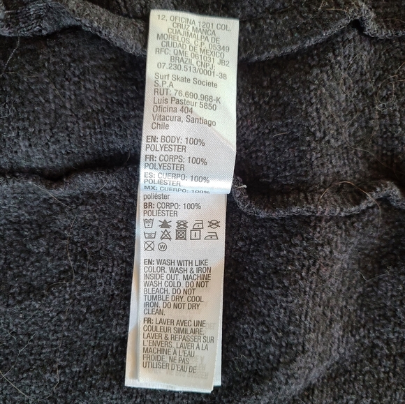 ROXY Dark Grey Hoodie With Zipper - Picture 10 of 14